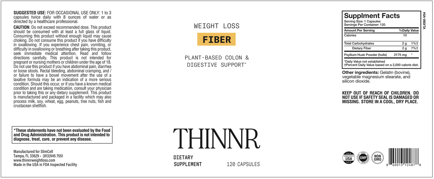 Thinnr Fiber - Natural Support For Digestive Regularity